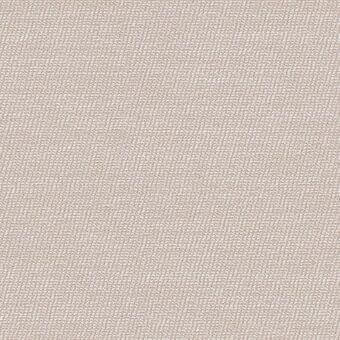 Beige linen fabric sample displaying a dense, uniform weave and matte texture; neutral tone with subtle linear pattern, studio lighting.