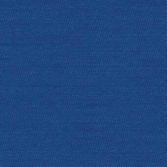 Blue woven fabric texture displays a dense, uniform surface with subtle fiber variations against a white backdrop.