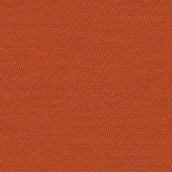 Woven fabric sample, sunset orange, dense uniform texture; textile displaying a matte finish and regular granular weave pattern.