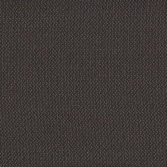 Woven fabric sample, dark brown with golden flecks, dense speckled texture; “Credo 01727.01 Earth” from lacividina’s 33 Credo collection.