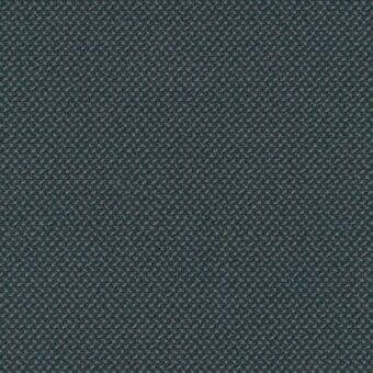 Lacividina 33 Credo fabric sample, muted teal woven texture with repeating circular pattern and gray dots, looped pile construction.
