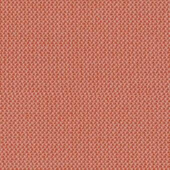 Textile fabric in muted grapefruit color with a dense, square weave and uniform nubby texture, presented in even studio lighting.