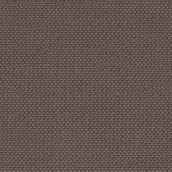 Walnut brown fabric sample displays a dense, textured weave with subtle heathering; identified as Lacividina “33 Credo” fabric (credo 01727.88).