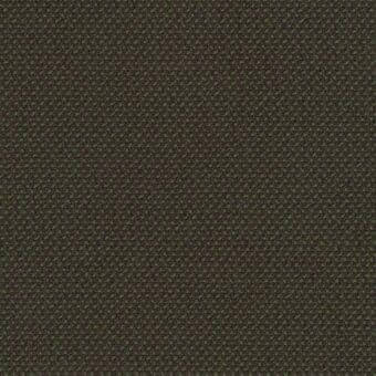 Lacividina 33 Credo fabric sample, forest color, dense mottled texture with dark brown and olive green granular pattern, matte finish.