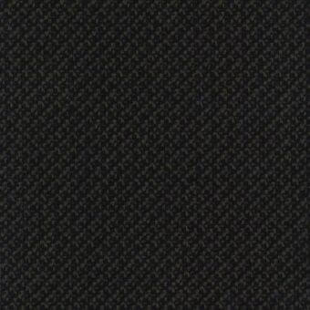 Lacividina 34 Cleo Coal fabric texture, dark gray woven textile with speckled olive green and navy blue flecks, irregular nubby pattern.