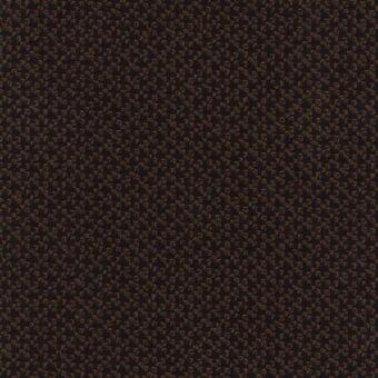 Lacividina 34 Cleo fabric, marone colorway, dense repeating floral motif on dark background, woven texture.