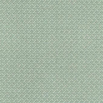 Pale green fabric sample with grid texture, off-white threads, matte finish, and “lacividina” label printed along the bottom edge.