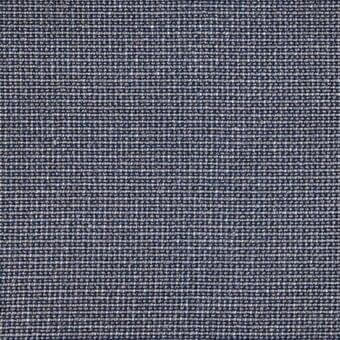 Navy blue fabric sample with heathered gray threads, dense woven texture, matte finish, and uniform construction displaying subtle yarn variation.
