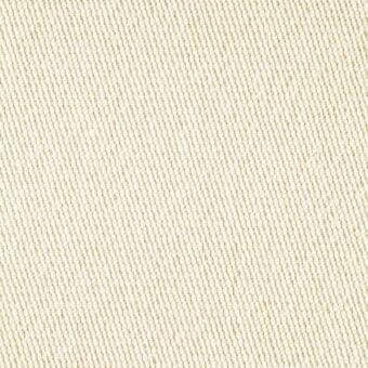 Woven fabric, off-white tone, diagonal rib pattern; dense, matte texture with consistent weave and subtle tonal variations throughout the composition.