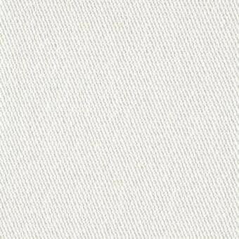 Woven fabric texture, pale off-white, diagonal rib pattern, dense regular weave, linen-blend appearance, even lighting, neutral background.