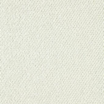 Creamy off-white fabric texture with a dense diagonal rib weave, matte finish, and consistent pattern for upholstery applications.