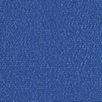 Blue textured fabric with a dense, granular surface and uneven weave, composed of tightly packed, small elements for a tactile feel.