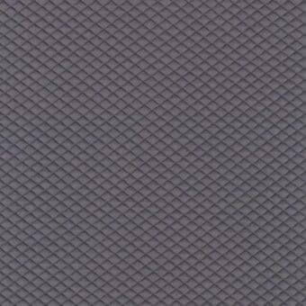 Gray quilted fabric texture with a dense, repeating diamond pattern and matte finish, displaying subtle tonal variations.