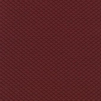 Burgundy quilted fabric texture with a repeating diamond grid pattern and matte finish, showcasing subtle three-dimensional embossed details.