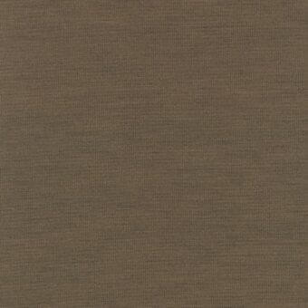 Woven fabric sample, muted brown tone, uniform melange texture with subtle distressing and dense regular weave construction.