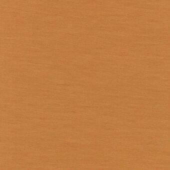 Terracotta melange fabric sample with a dense, uniform weave and granular texture, displaying consistent warm tones and subtle color variations.