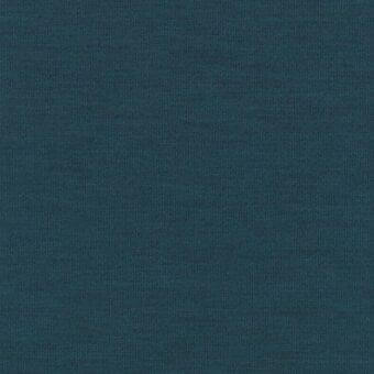 Teal melange fabric sample with a uniform weave, displaying a dense grid pattern and matte texture; lacividina fabric F 13004 C0883.