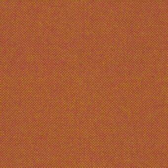 Hallingdal 65 fabric sample, woven orange textile, geometric pattern with golden-yellow threads, tight even weave, durable upholstery material.