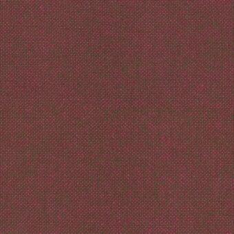 Red hallingdal 65 fabric sample with a dense woven texture and subtle dark green threads, matte finish.
