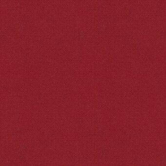 Red Hallingdal 65 fabric swatch, textured linen blend with a uniform grid weave and matte finish, upholstery material sample.