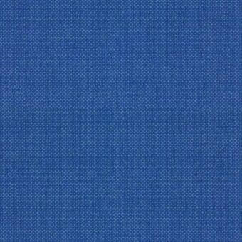 Blue woven fabric sample with a tight, uniform grid pattern and matte finish; identified as Hallingdal 65, color F 1000 C0733.
