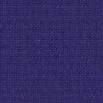 Indigo textile sample displaying a dense, matte weave with a subtle square grid pattern and uniform color throughout the fabric.