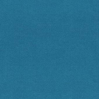 Teal woven fabric sample with a tight grid texture, identified as Hallingdal 65, F 1000 C0850, displaying a uniform linear pattern.