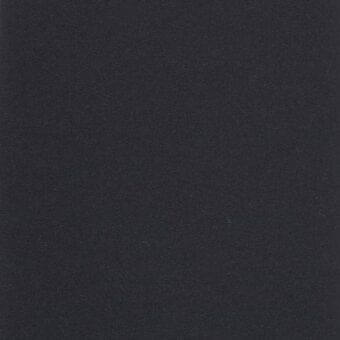 Dark gray fabric swatch displaying a matte, textured weave with minimal sheen and a consistent tone, featuring a small central mark.