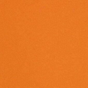 Orange woven fabric sample with a matte, granular texture and warm terracotta undertones, presented in even lighting.