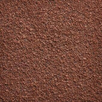 Reddish-brown fabric texture, “22 Orsetto” collection, displays a dense, granular surface with irregular bumps and subtle tonal variations.