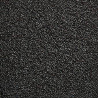 Dark gray looped pile fabric texture with woven “22 orsetto” and “orsetto 98.16” text, part of the lacividina fabrics collection.