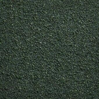 Green textured fabric sample with granular surface, matte finish, and a white label reading “lacividina > fabrics > fabric (super) > 22 orsetto > orsetto 98.18.”