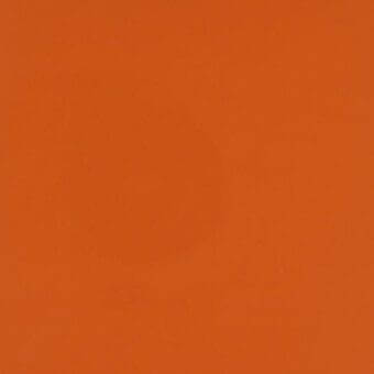 Teraskin nappa fabric sample, warm orange color, matte finish with subtle grain, tightly woven texture, lacividina collection.