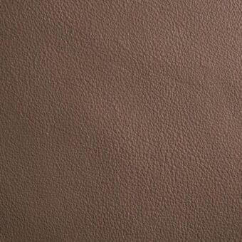 Brown leather texture sample, “46 Imperial 0704”, displays a dense, pebbled grain and matte finish with subtle tonal variations.