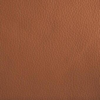 Brown full-grain leather texture sample with granular pattern, matte finish, identified as “46 imperial” from Lacividina’s leather collection.
