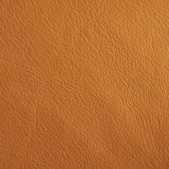 Leather texture sample “46 Imperial” shade 0782, golden-brown, dense grain with irregular lines, smooth polished finish, natural color variations.