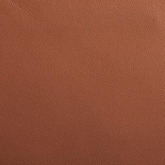Brown leather texture sample, “47 Imperial 0507”, displays a fine granular surface with consistent pores and a matte finish.