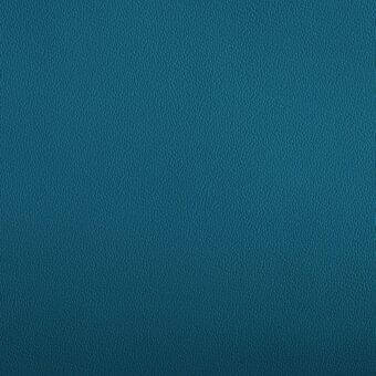 Teal leather texture with a fine, dotted pattern and matte finish, displaying a saturated blue tone and consistent granular surface.