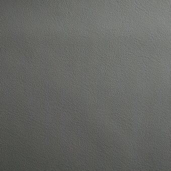 Gray leather texture sample, “47 Imperial N053”, featuring a fine, circular perforation pattern and matte finish.