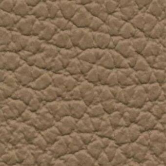 Quilted leather upholstery, medium-brown, with a repeating diamond pattern and matte finish; lacividina leather (lux) sample.