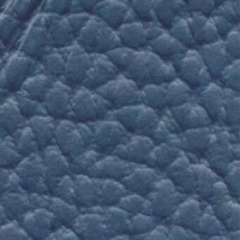 Deep blue quilted leather texture with rounded nodules, matte finish, labeled “lacividina 44 lux1”, showcasing a plush, organic pattern.