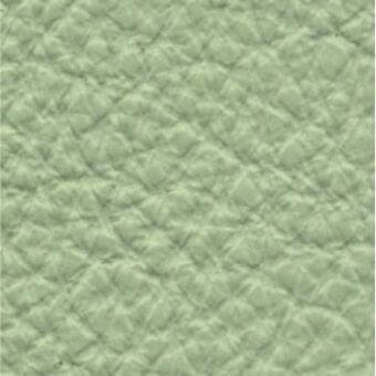 Pale green leather sample with quilted diamond pattern, matte finish, embossed texture; identified as “441” from lacividina’s 44 lux1 line.