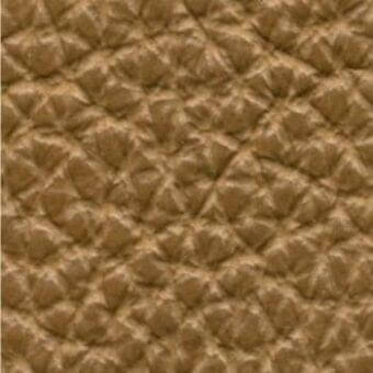 Quilted leather texture in golden-brown, featuring a repeating diamond pattern with raised stitching and a polished sheen.