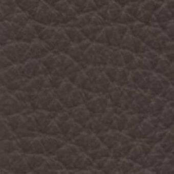 Dark brown leather texture with a repeating geometric pattern of radiating lines, exhibiting a matte finish and robust, durable appearance.