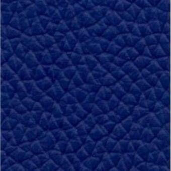 Deep blue quilted leather texture with a repeating pattern of raised nodules, matte finish, shown against a neutral backdrop.