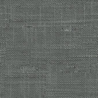 Woven fabric sample, muted gray tone, dense heathered texture with visible fibers and uniform matte finish; “lago darwin” inscription.