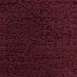 Burgundy looped pile fabric texture with uneven loops, matte finish, and a visible sample label reading “lago > fabric > fabric (b) > please > 205”.