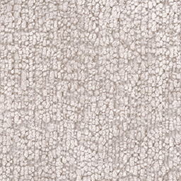 Beige looped pile fabric texture with a dense, nubby surface and mottled color variations, suitable for upholstery applications.