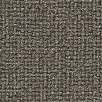 Heathered gray-brown fabric texture displays a dense, irregular weave with horizontal and vertical yarns, suggesting durability and a nubby surface.