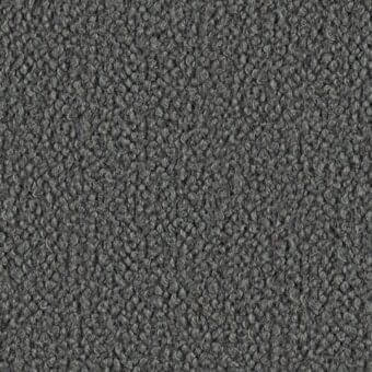 Gray looped pile fabric texture with a matte finish, showing subtle variations in loop density and a nuanced, slightly rough surface.